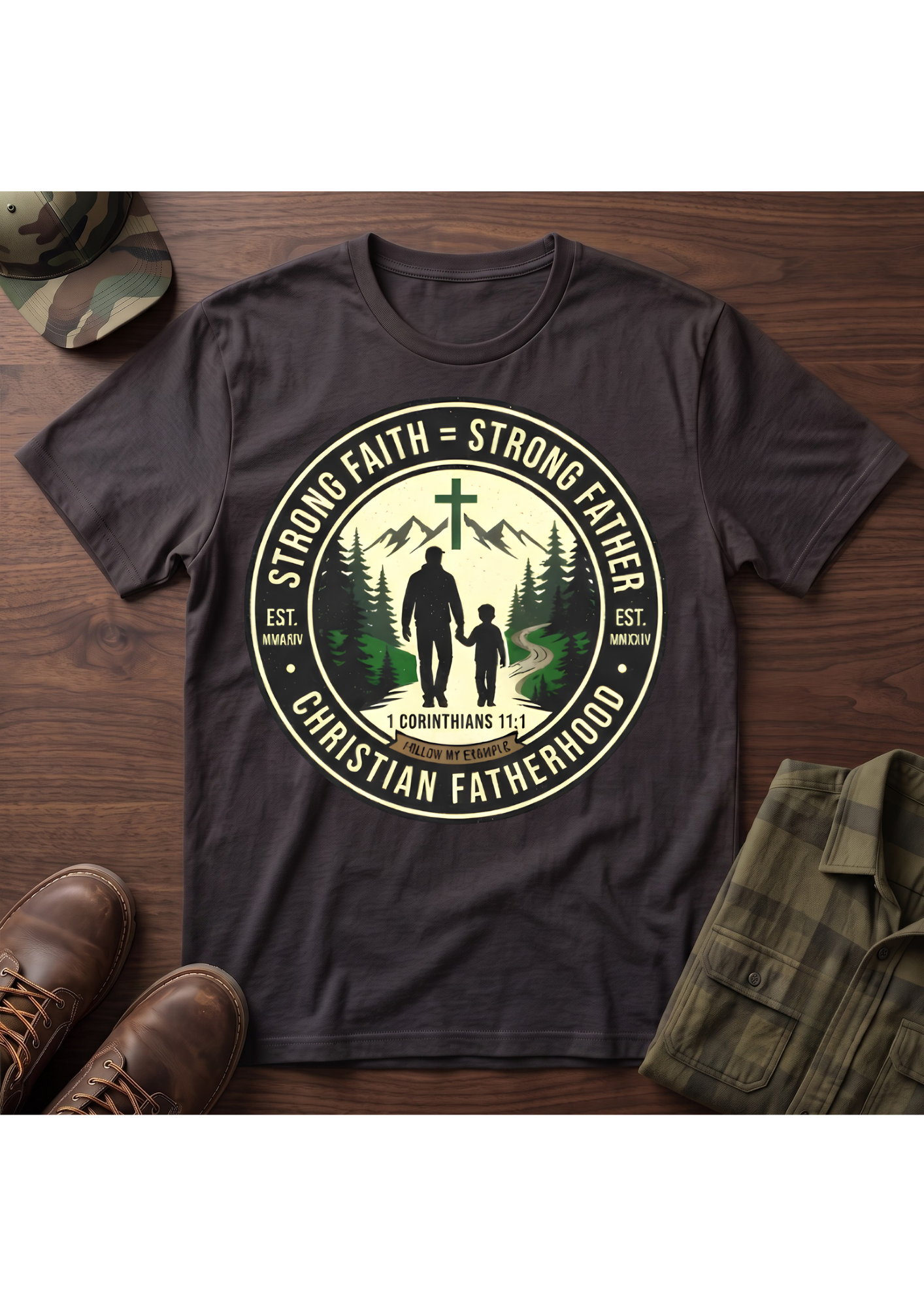 Strong Father Faith T-Shirt