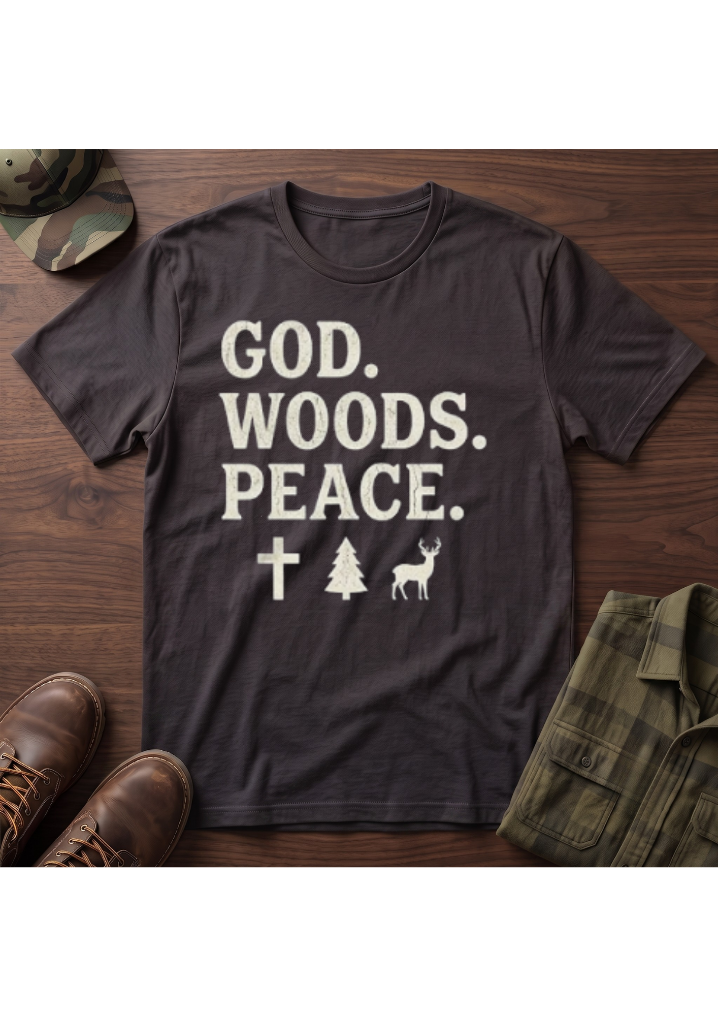 God, Woods, Peace T-Shirt