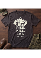 Rise. Kill. Eat. Stacked T-Shirt