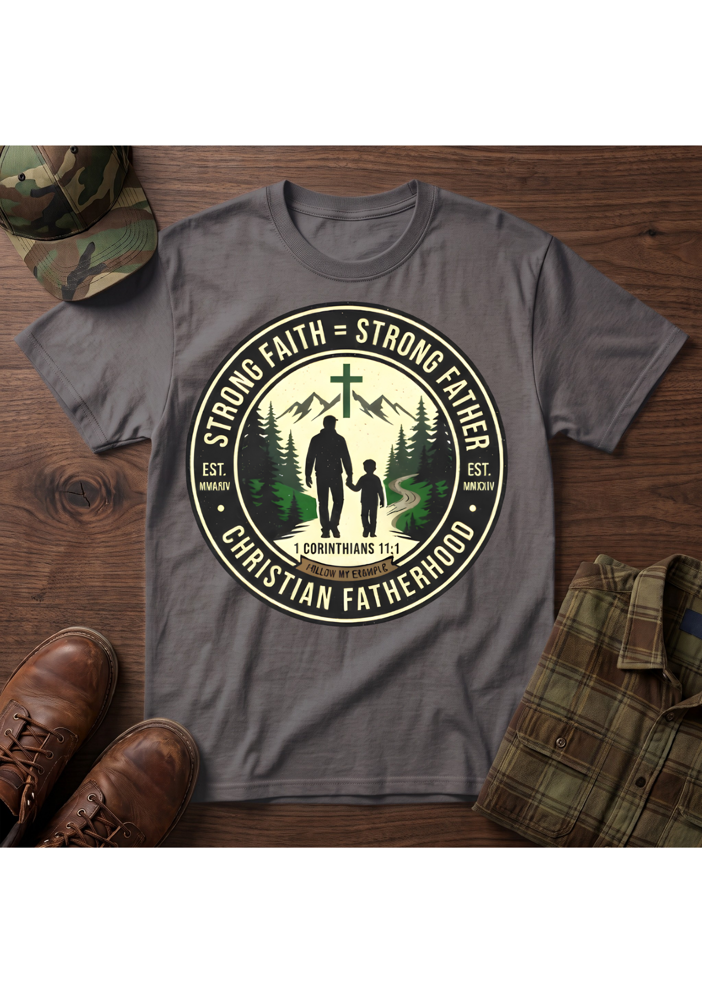 Strong Father Faith T-Shirt