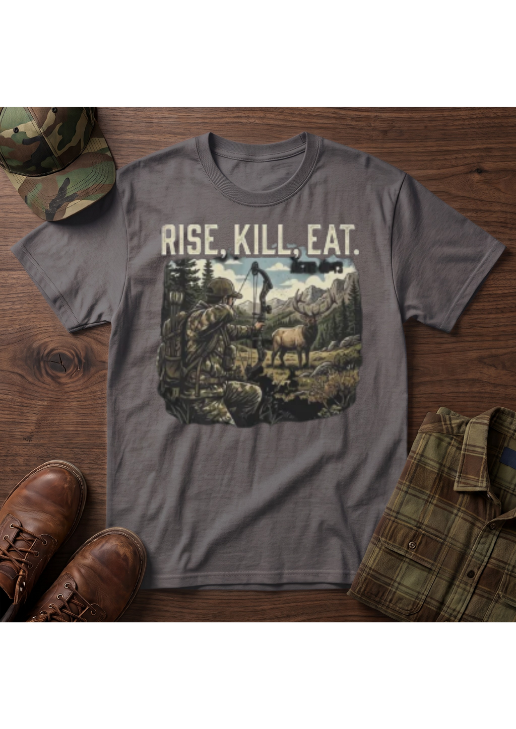 Elk Hunter Acts 10:13 T-Shirt