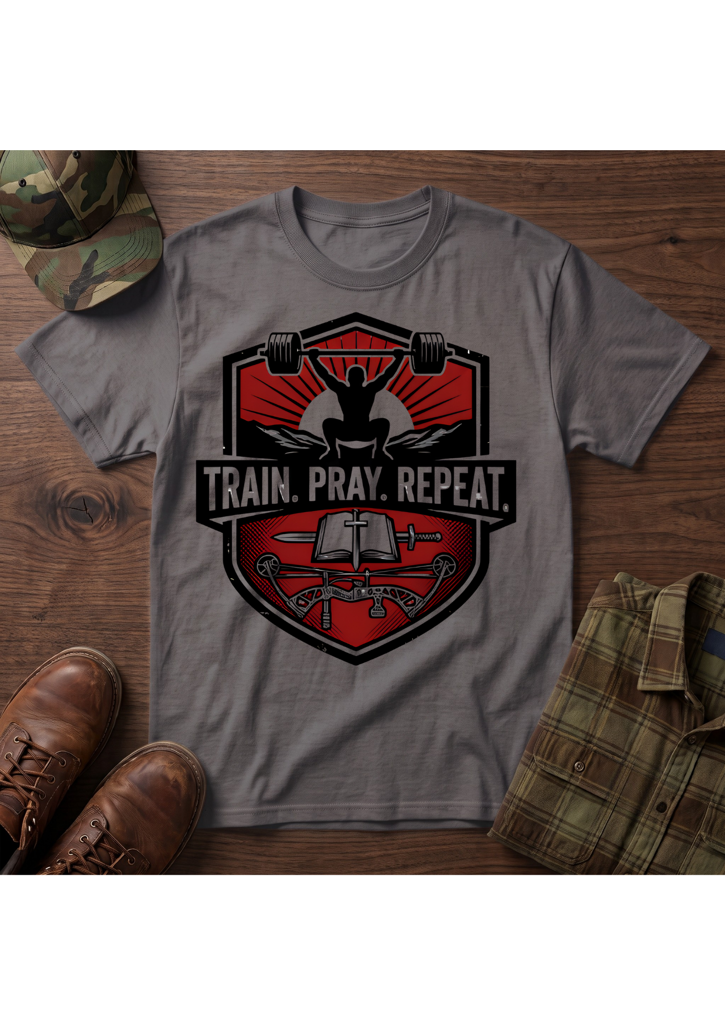 Train Pray Repeat T-Shirt