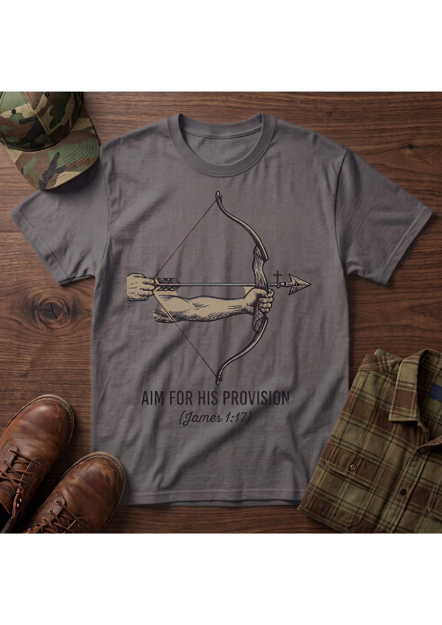 Aim for His Provision, Bow and Arrow T-Shirt