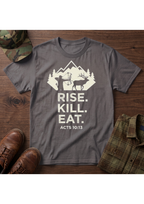 Rise. Kill. Eat. Stacked T-Shirt