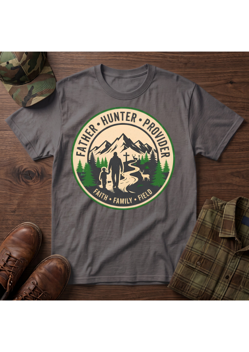 Father Hunter Provider T-Shirt