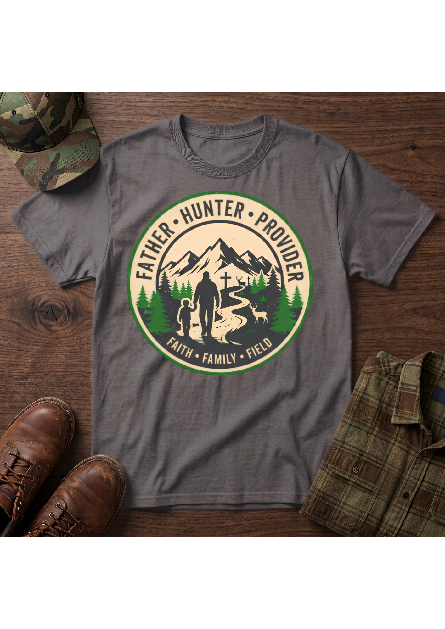 Father Hunter Provider T-Shirt