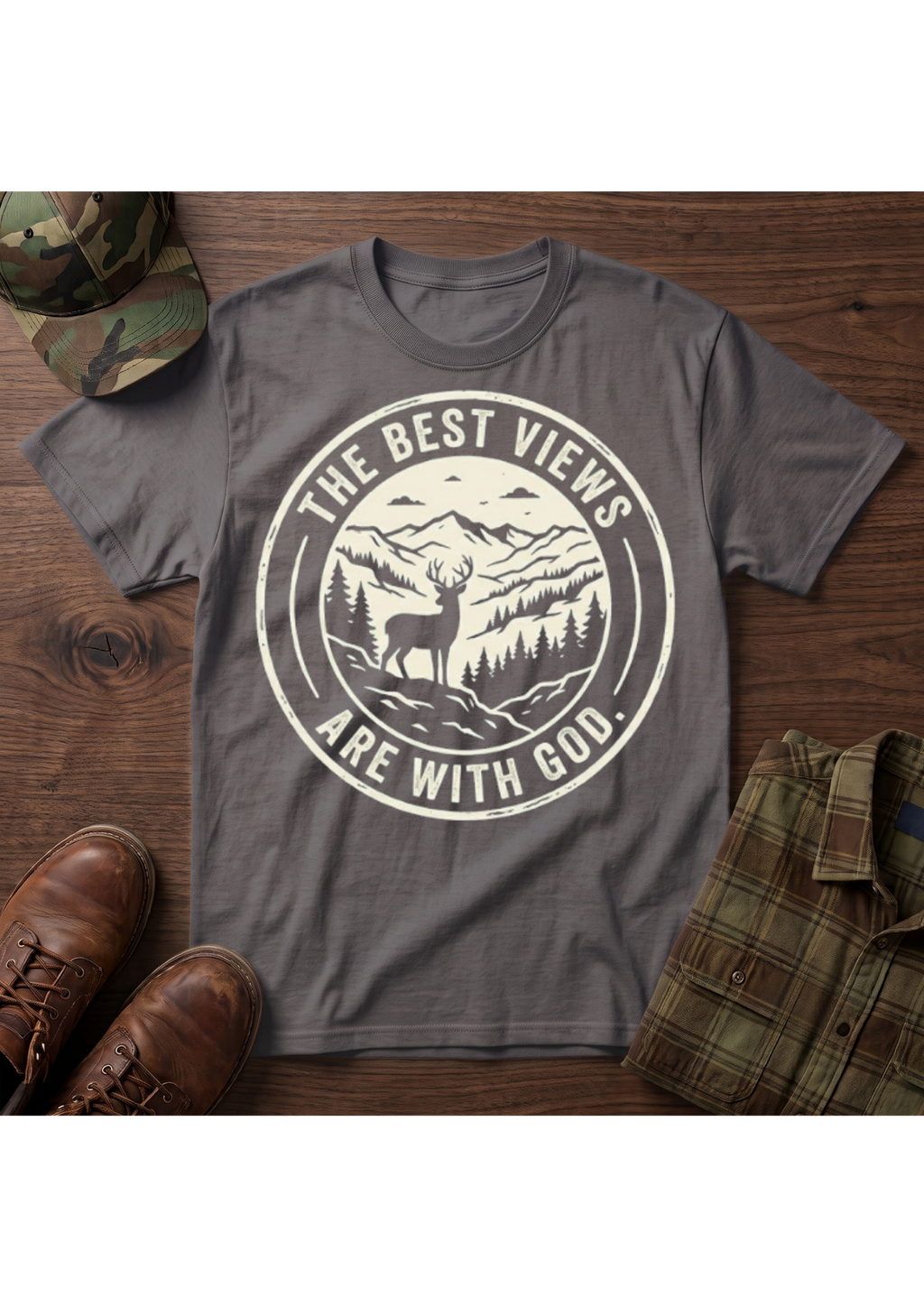 The Best Views are with God T-Shirt