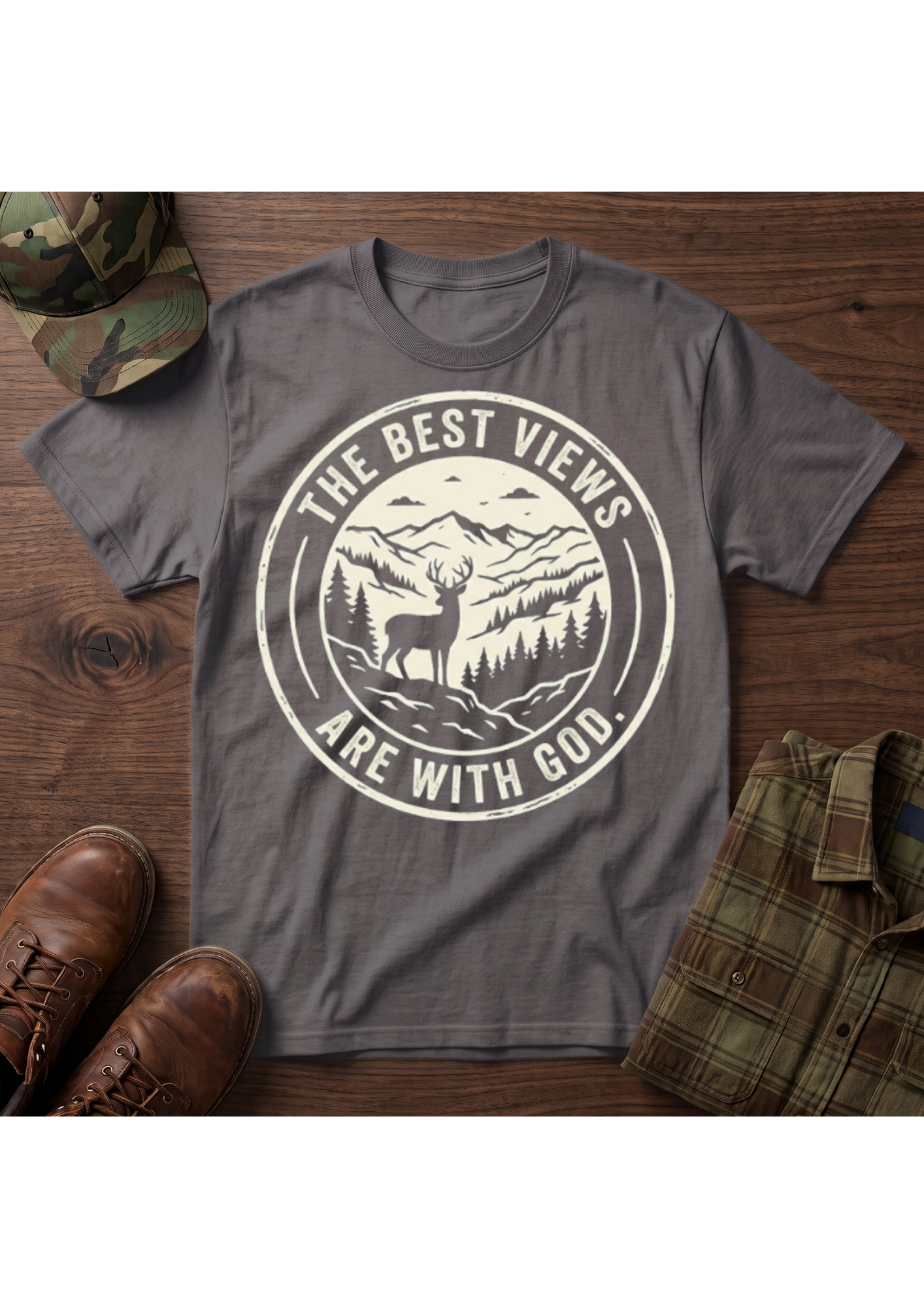 The Best Views are with God T-Shirt