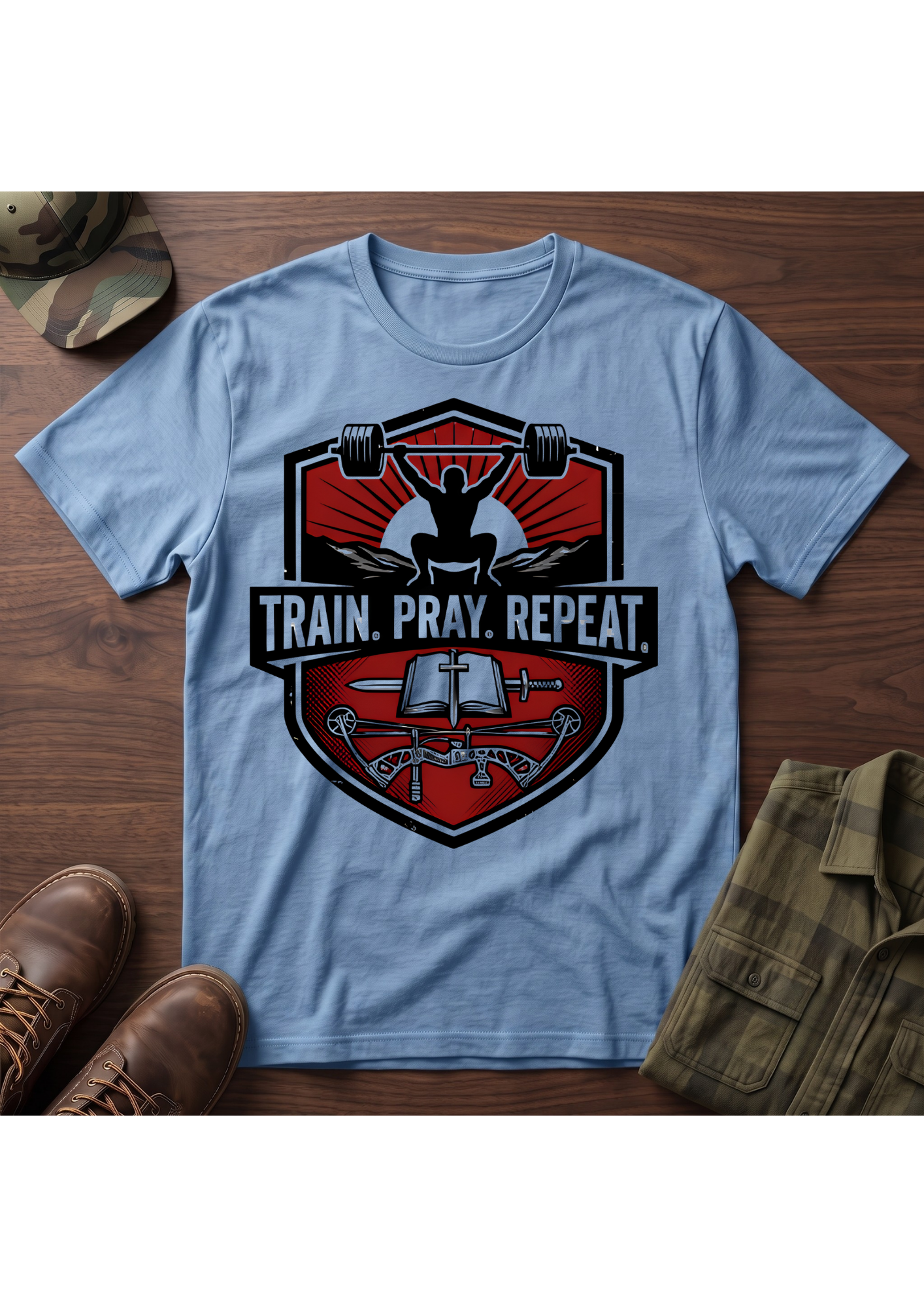 Train Pray Repeat T-Shirt