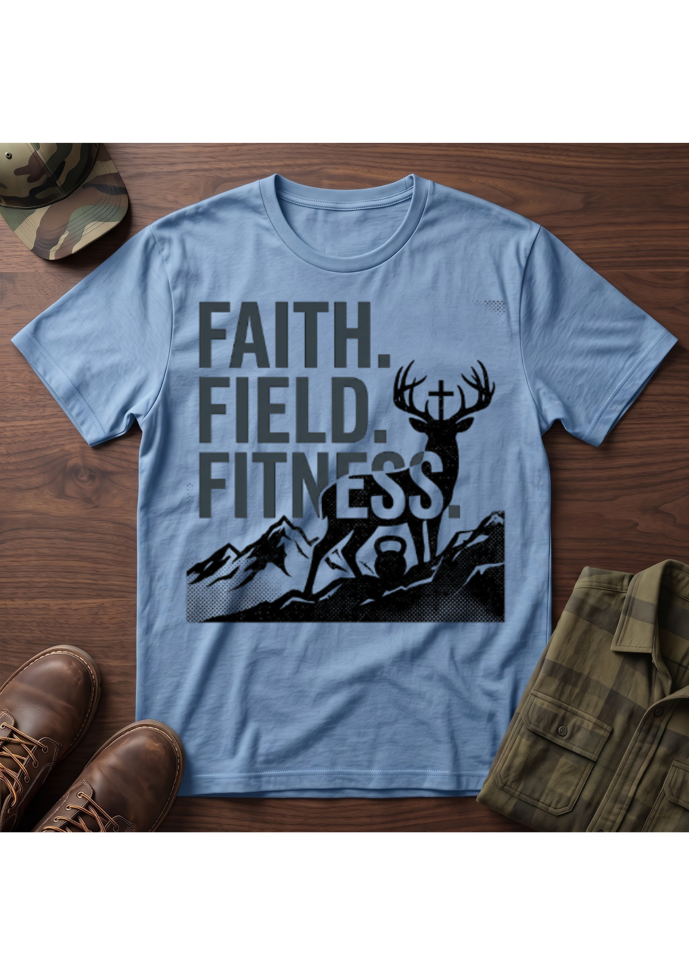 Faith, Field, Fitness T-Shirt