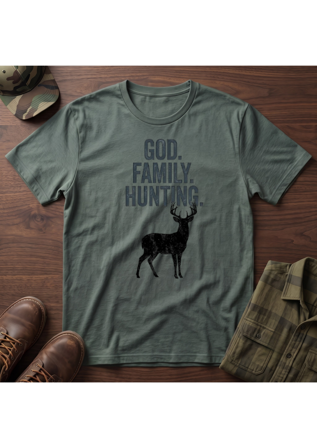God, Family, Hunting T-Shirt