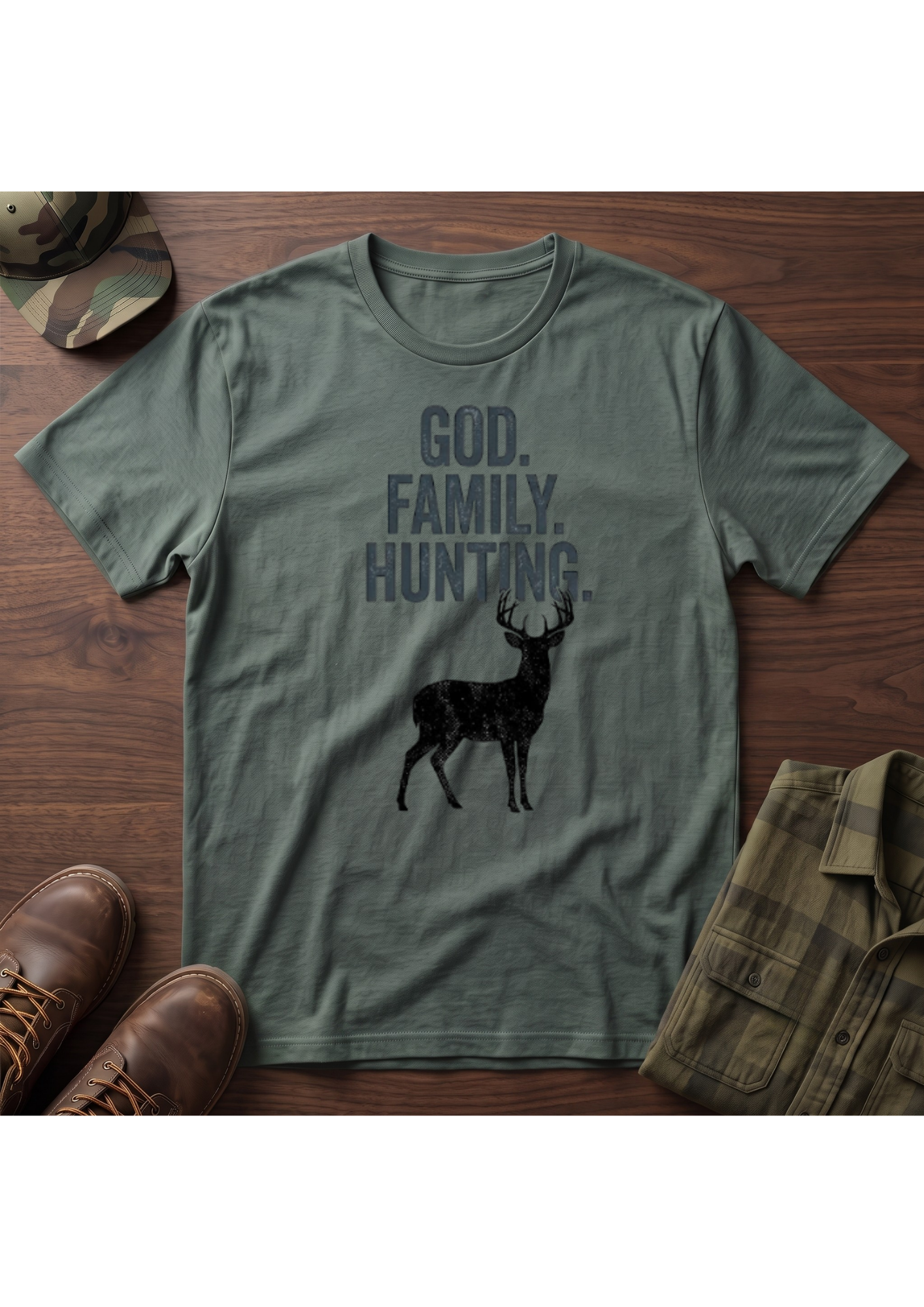 God, Family, Hunting T-Shirt