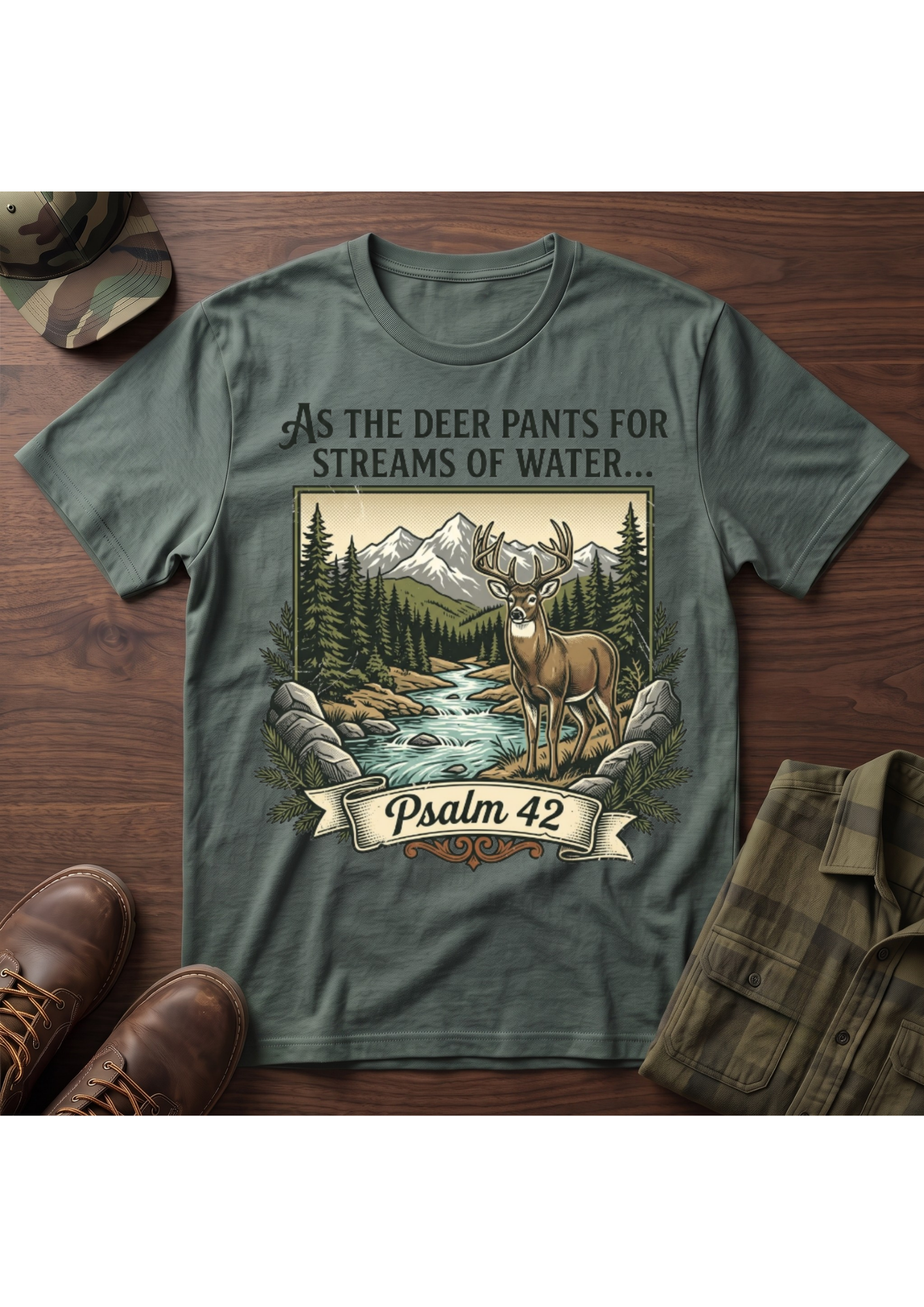 As the Deer Pants Psalm 42 T-Shirt