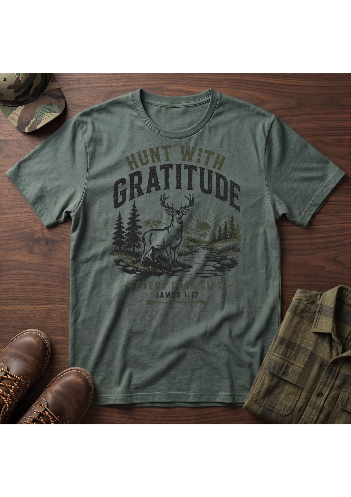 HUNT WITH GRATITUDE T-SHIRT