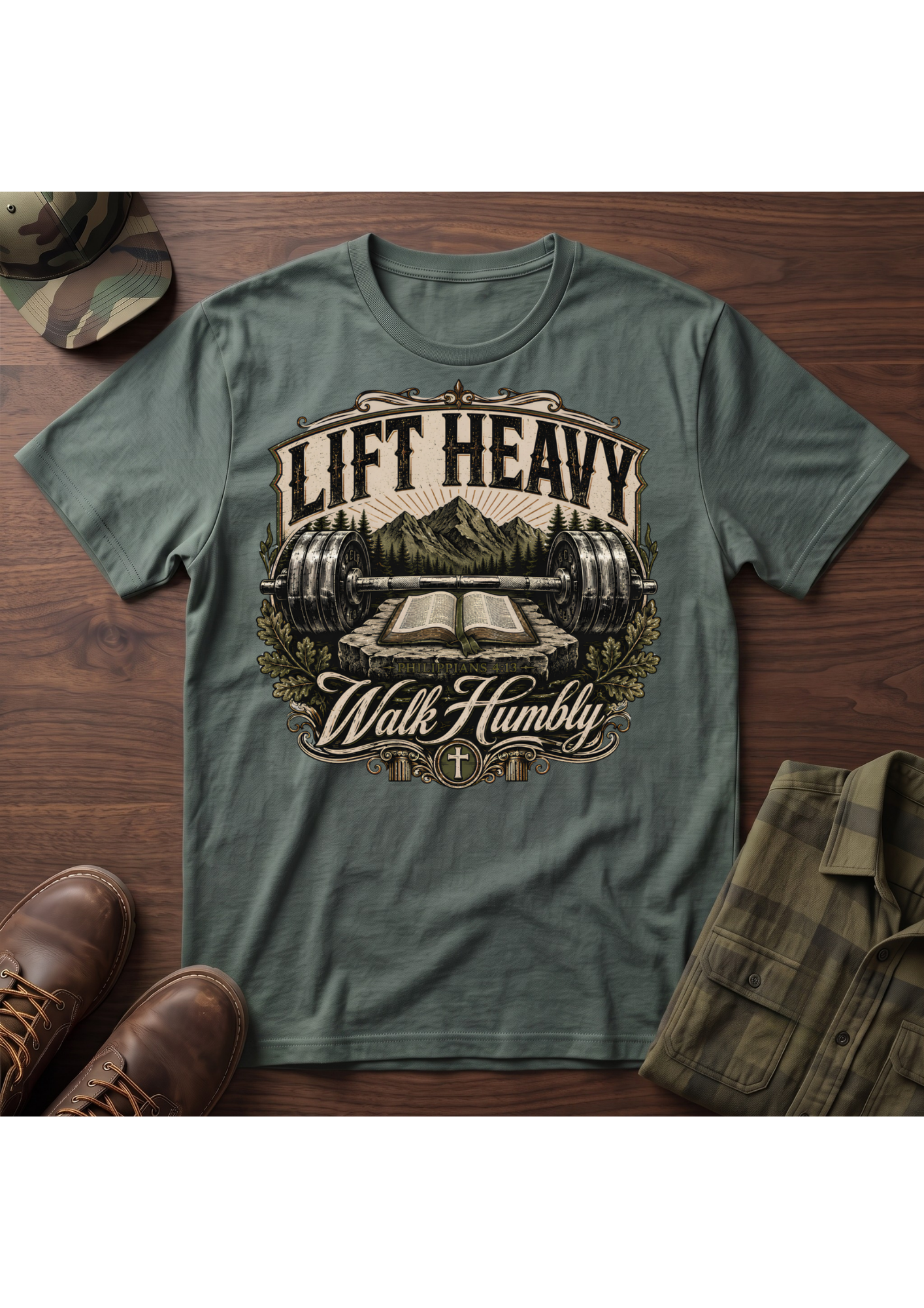 Lift Heavy Walk Humbly T-Shirt