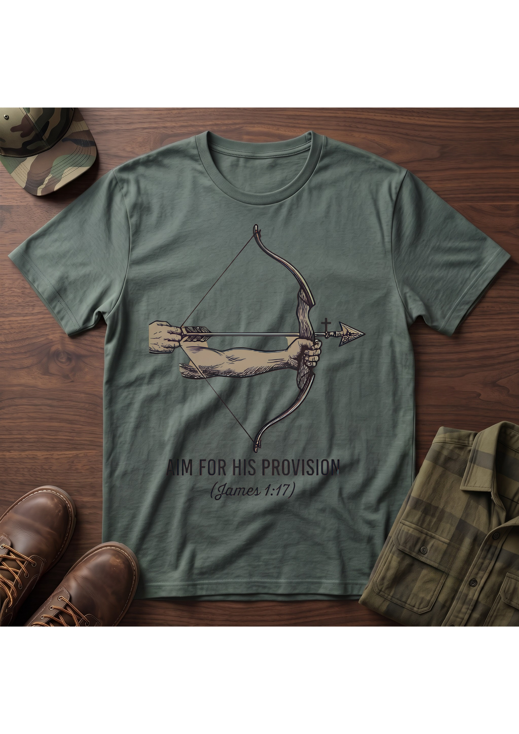 Aim for His Provision, Bow and Arrow T-Shirt