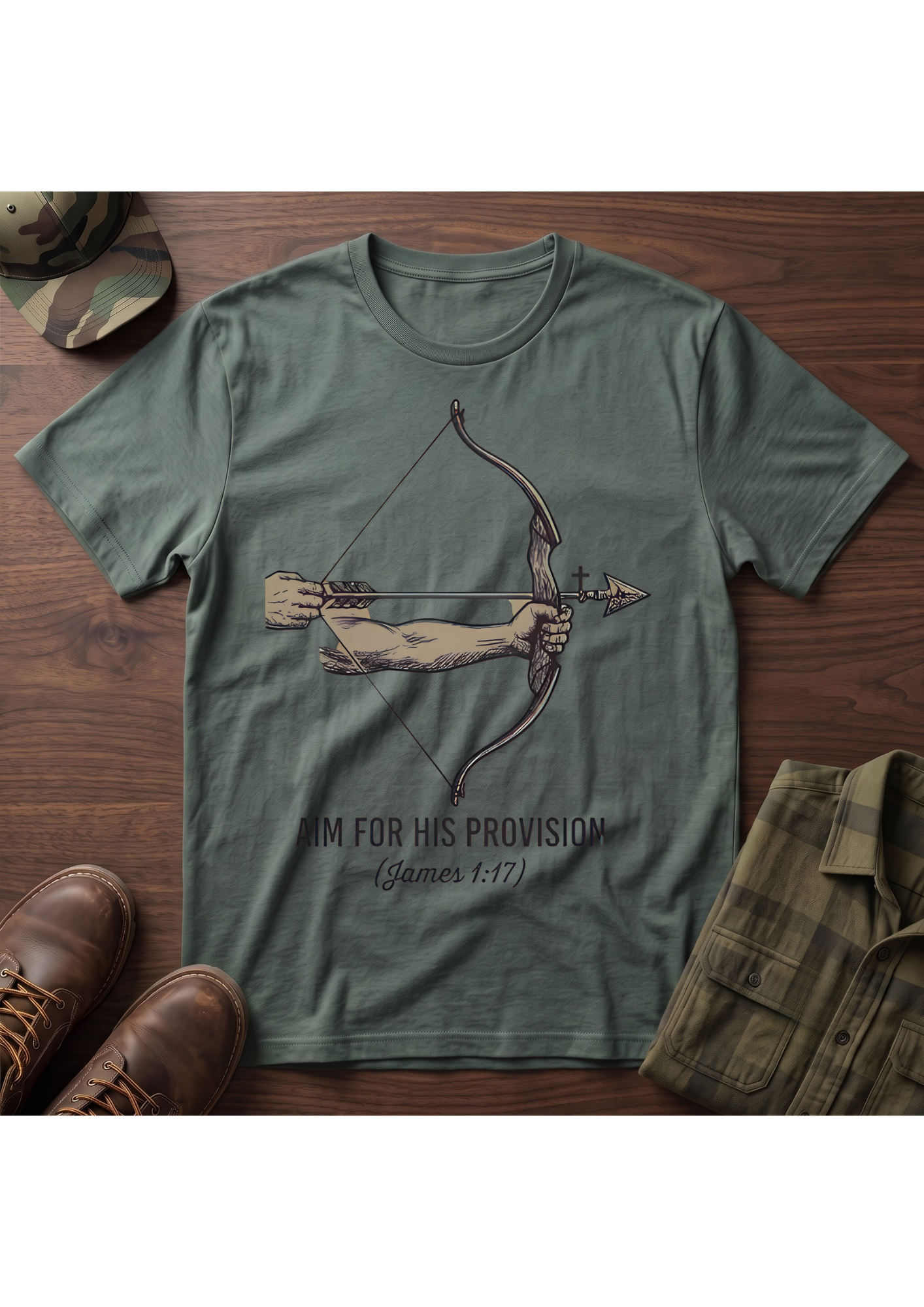 Aim for His Provision, Bow and Arrow T-Shirt