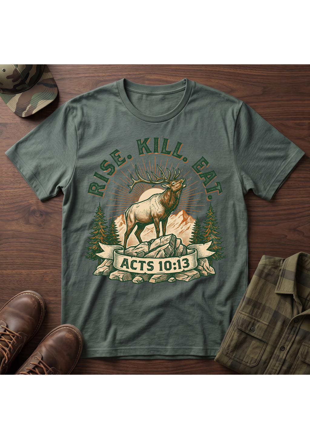 Rise, Kill, Eat Elk T-Shirt
