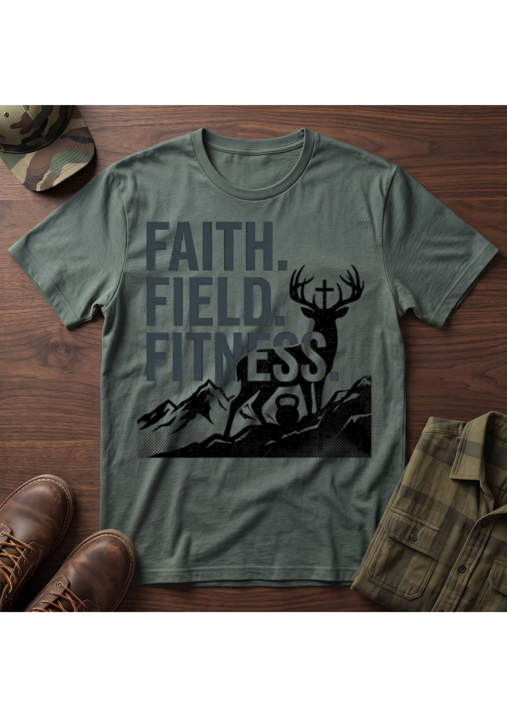 Faith, Field, Fitness T-Shirt