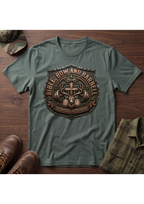 Bible, Bow and Barbell Buck Shield T-Shirt