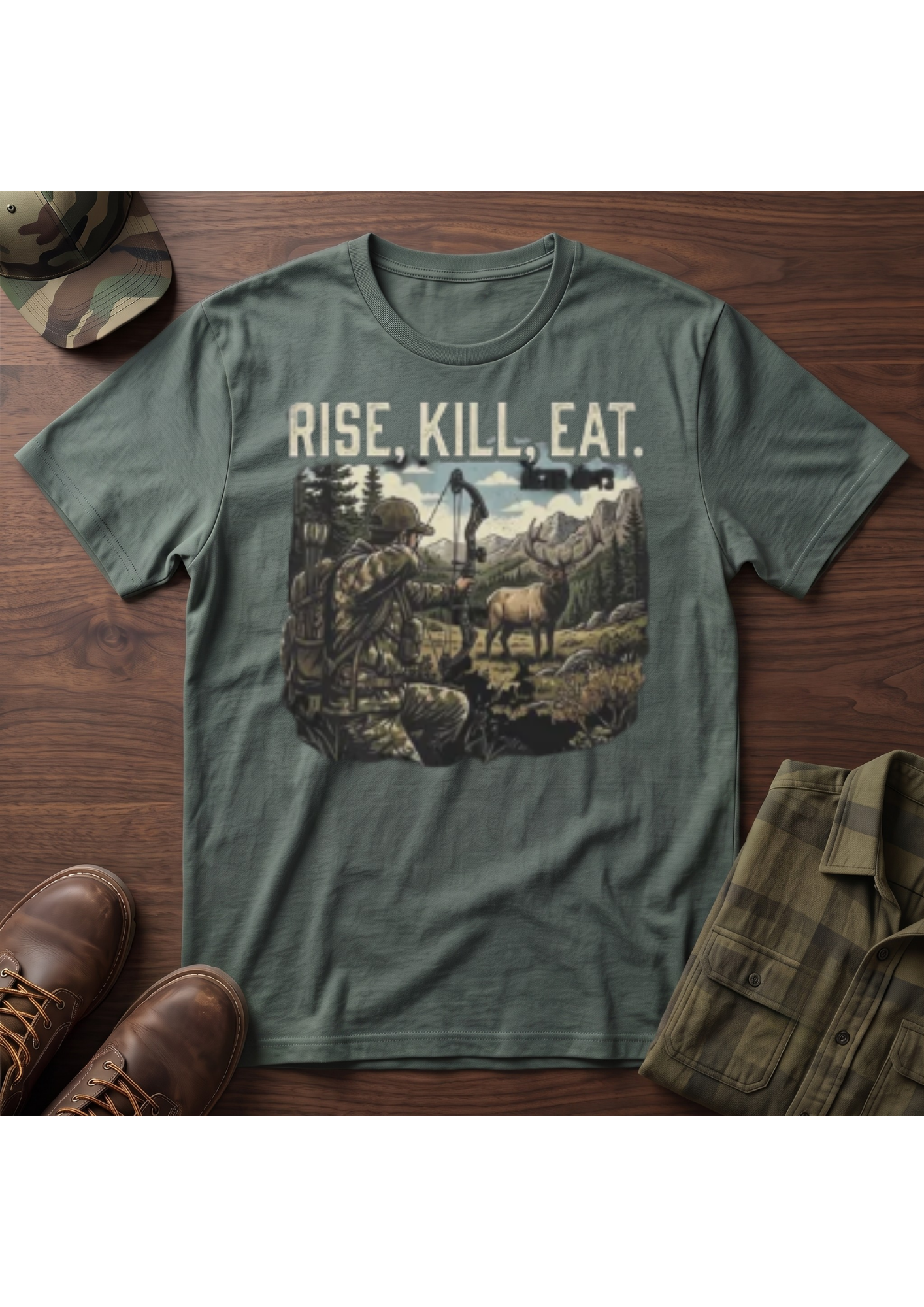 Elk Hunter Acts 10:13 T-Shirt