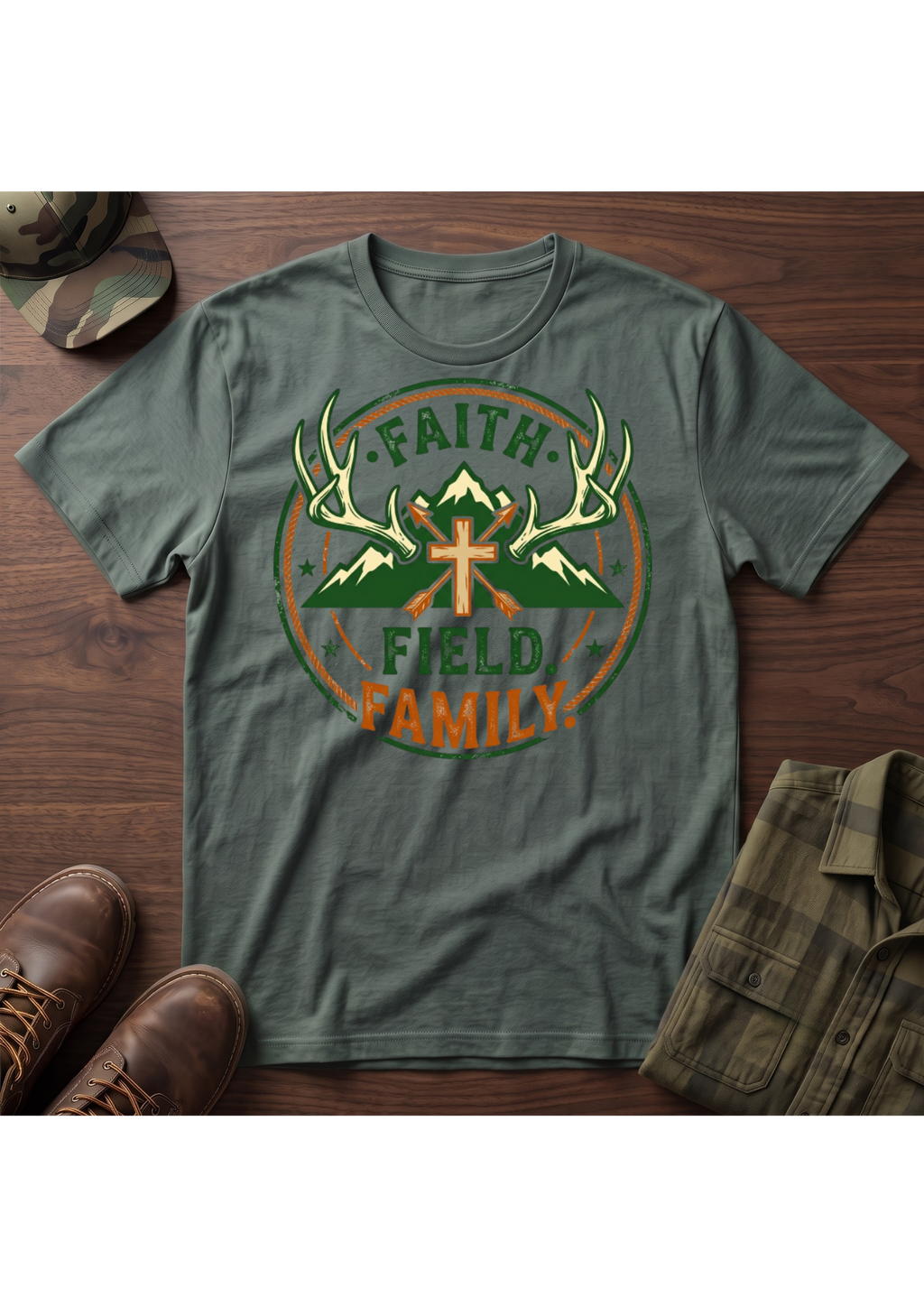 Faith, Field, Family T-Shirt