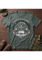 Bible Bow and Barbell Emblem T-Shirt