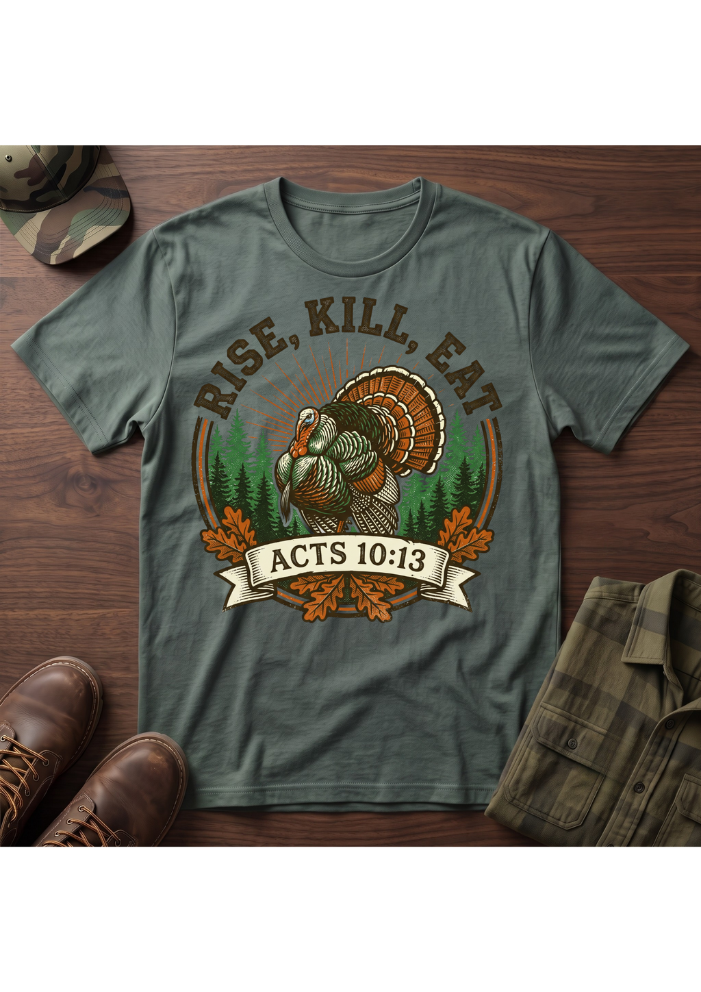 Rise, Kill, Eat Turkey T-Shirt