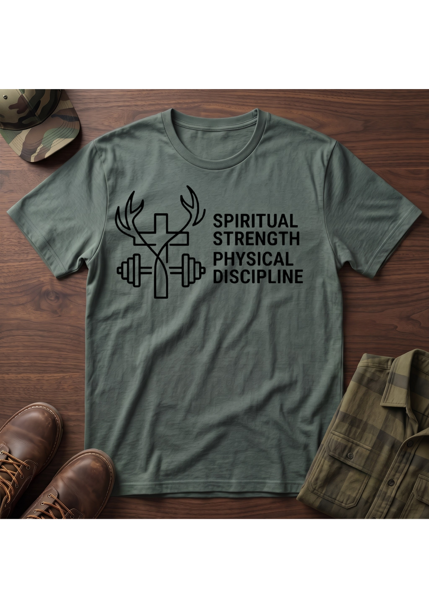 Spiritual Strength Physical Discipline T-Shirt
