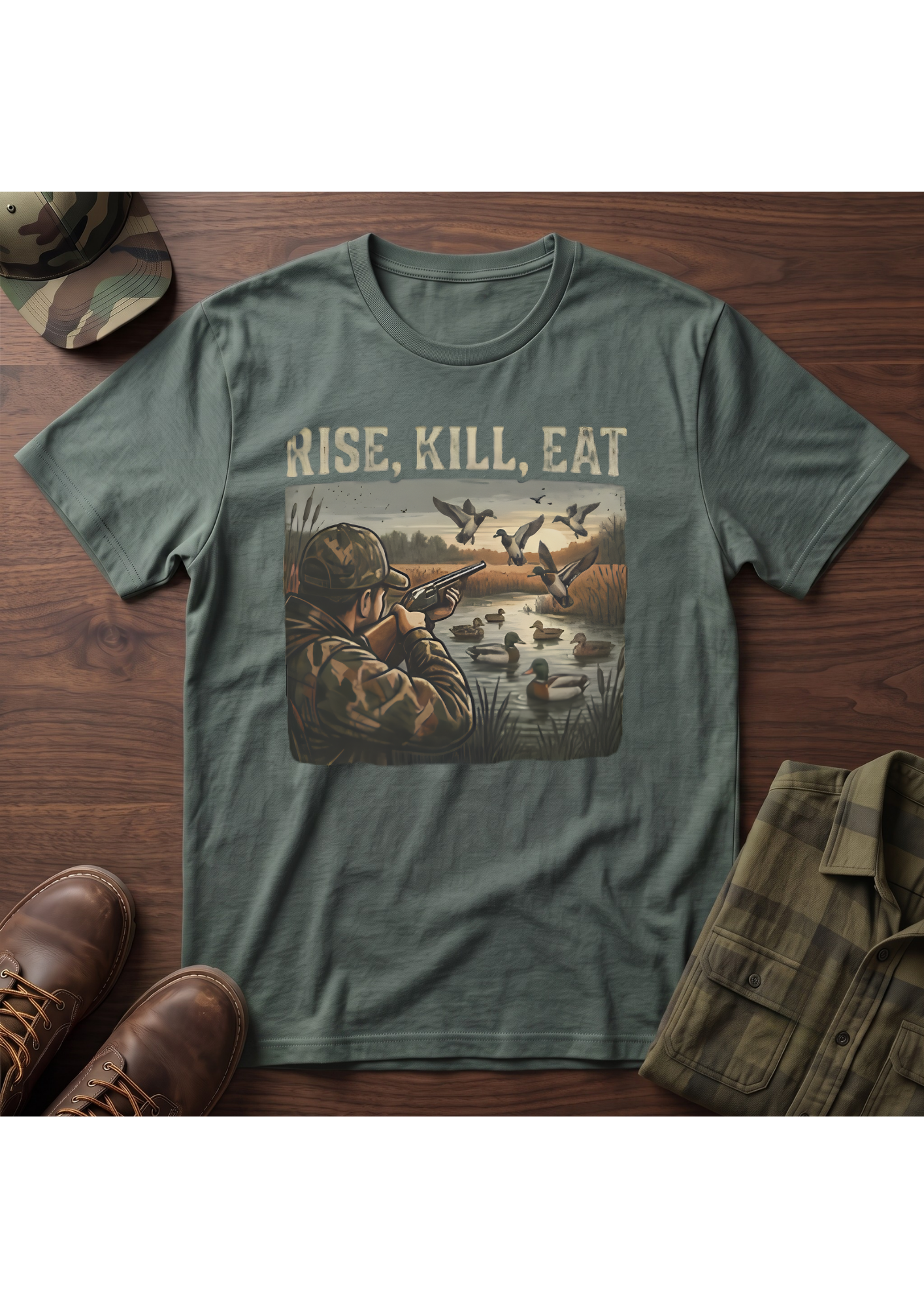 Waterfowl Hunter Acts 10:13 T-Shirt