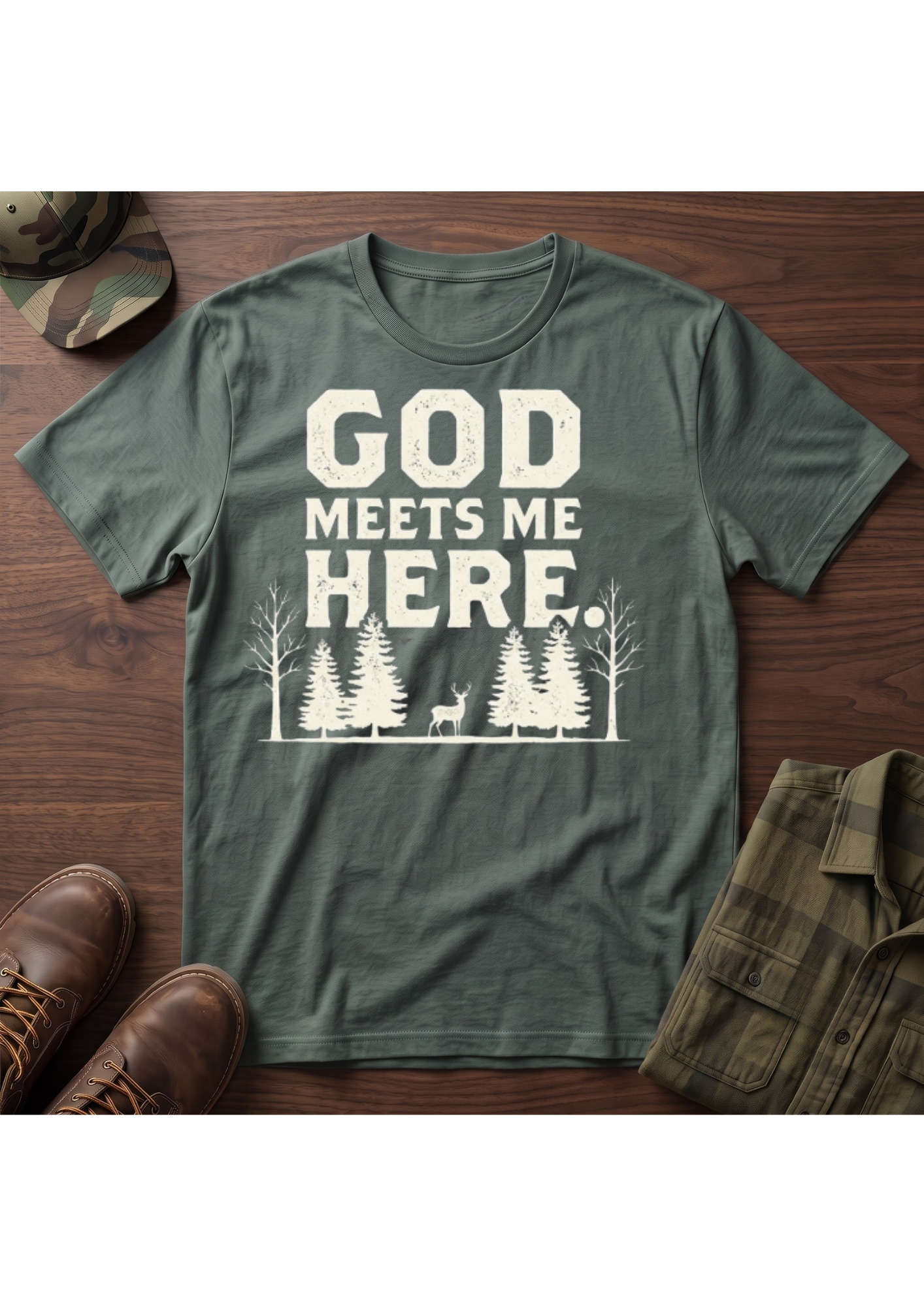 God Meets Me Here T-Shirt