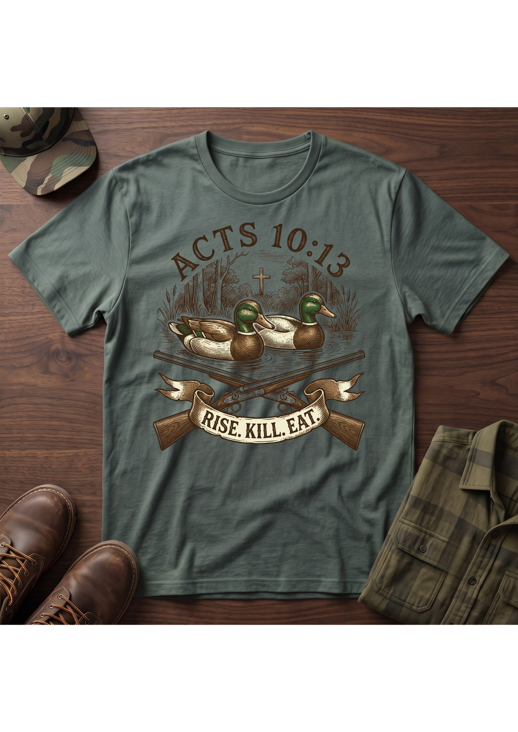 Rise, Kill, Eat Mallard Decoy T-Shirt