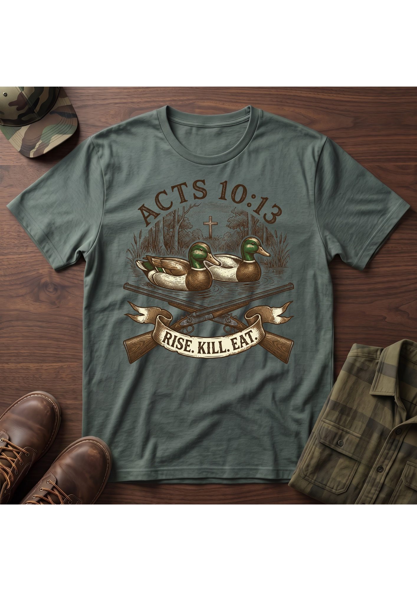 Rise, Kill, Eat Mallard Decoy T-Shirt