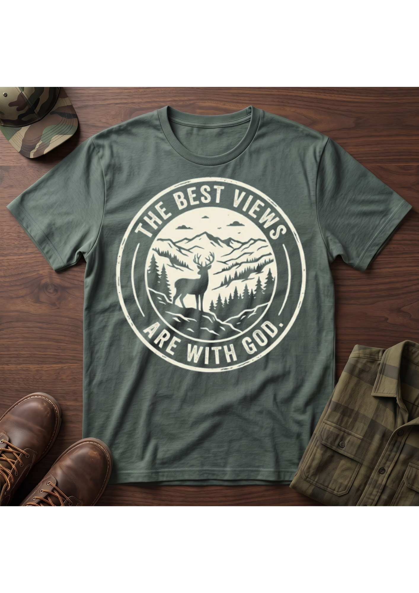 The Best Views are with God T-Shirt