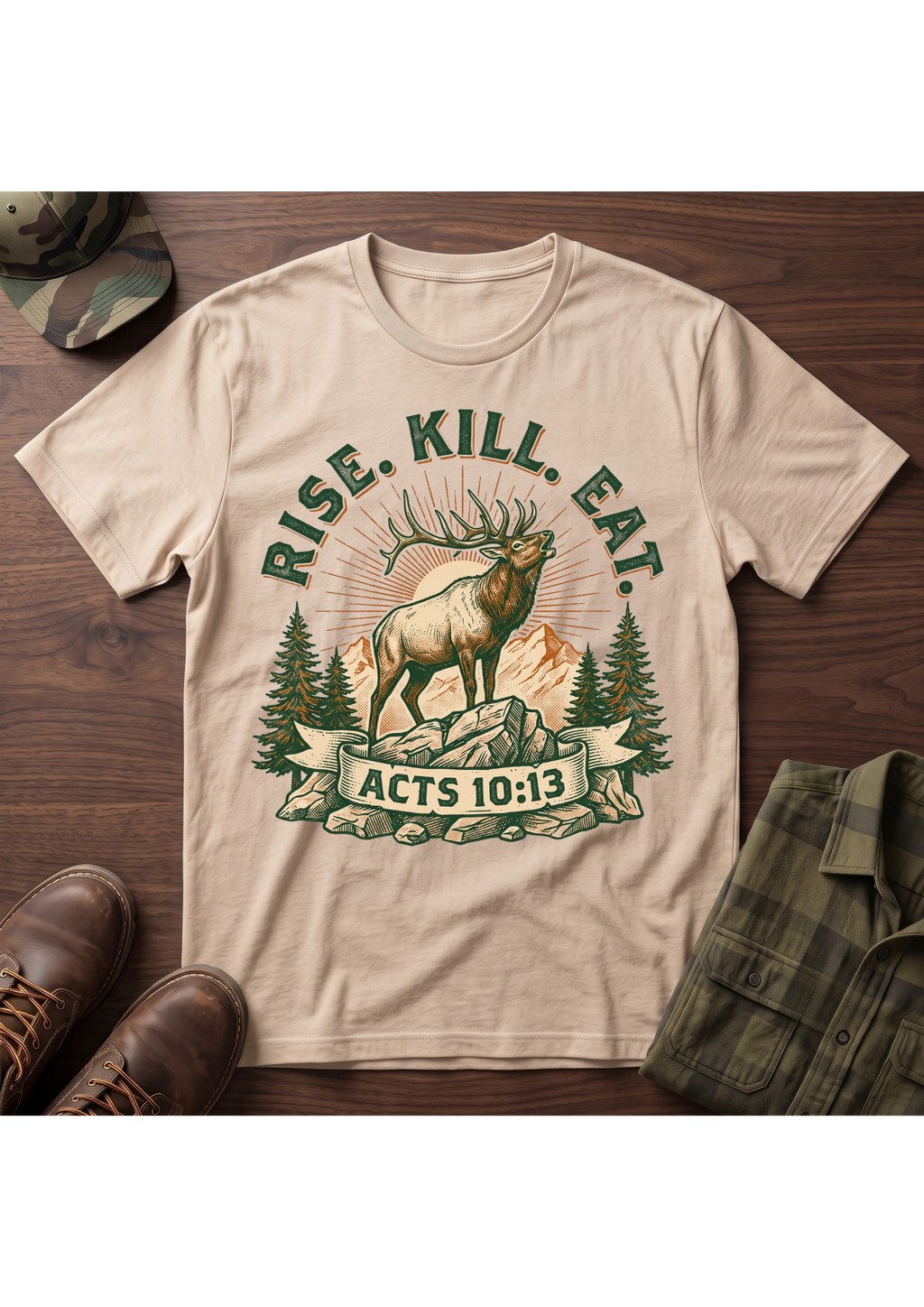 Rise, Kill, Eat Elk T-Shirt