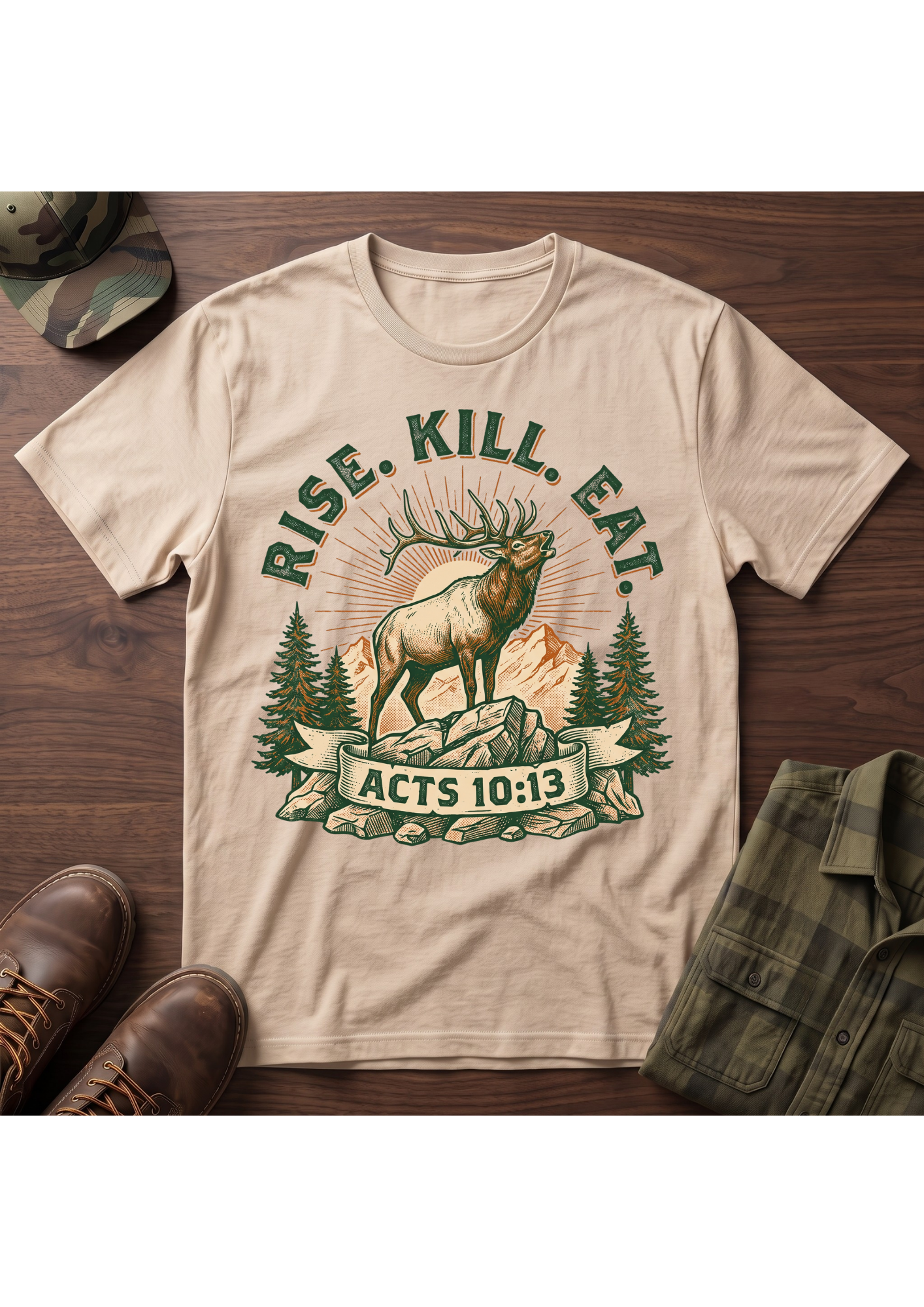 Rise, Kill, Eat Elk T-Shirt