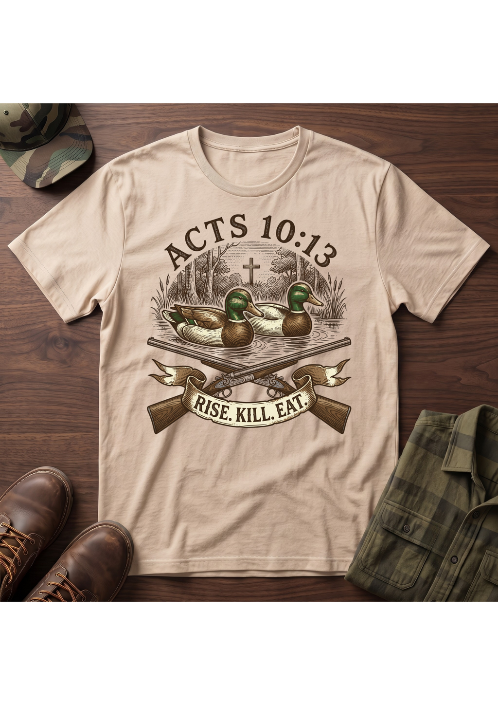 Rise, Kill, Eat Mallard Decoy T-Shirt
