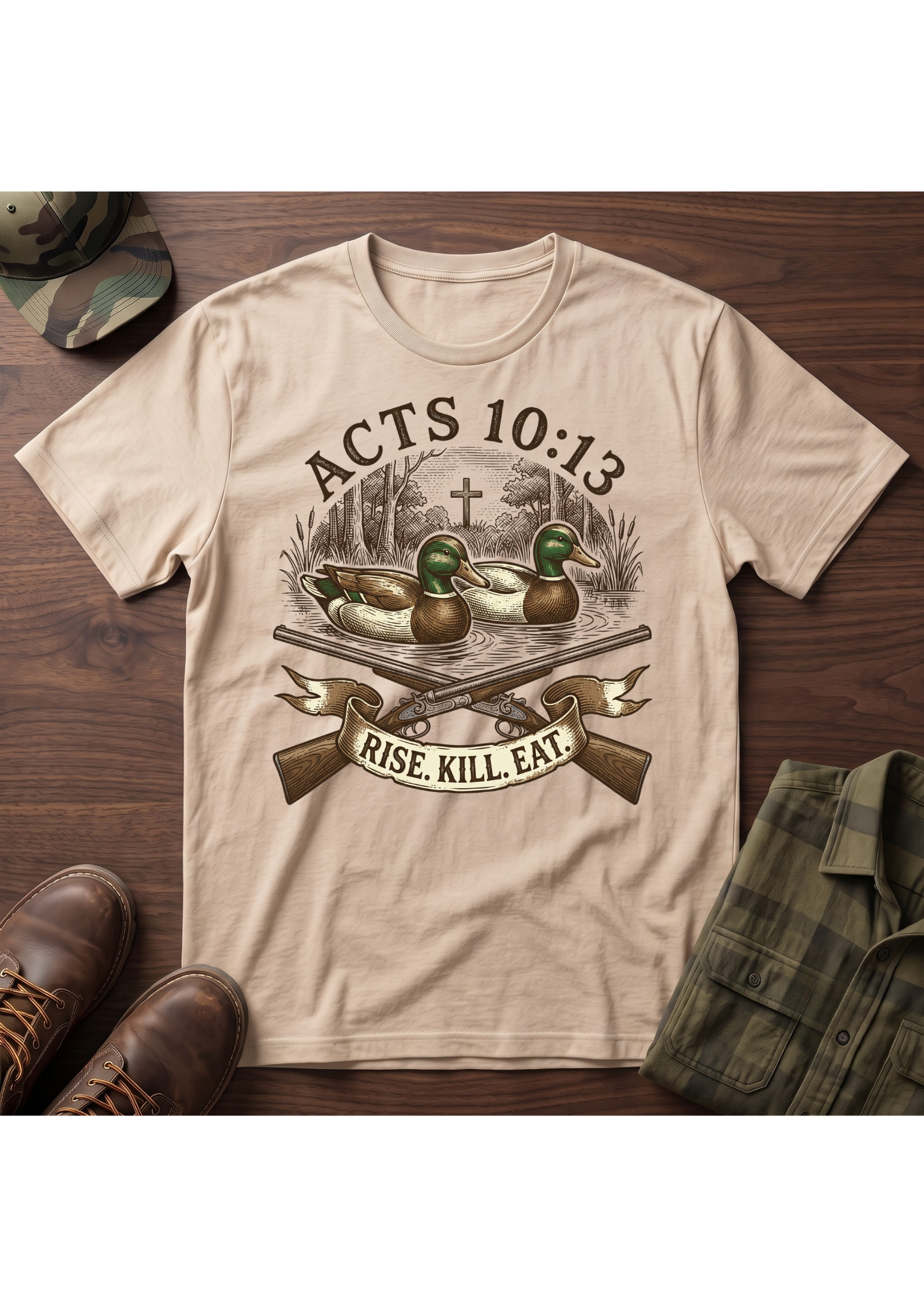 Rise, Kill, Eat Mallard Decoy T-Shirt