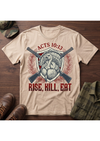 Rise, Kill, Eat Turkey and Shotguns T-Shirt