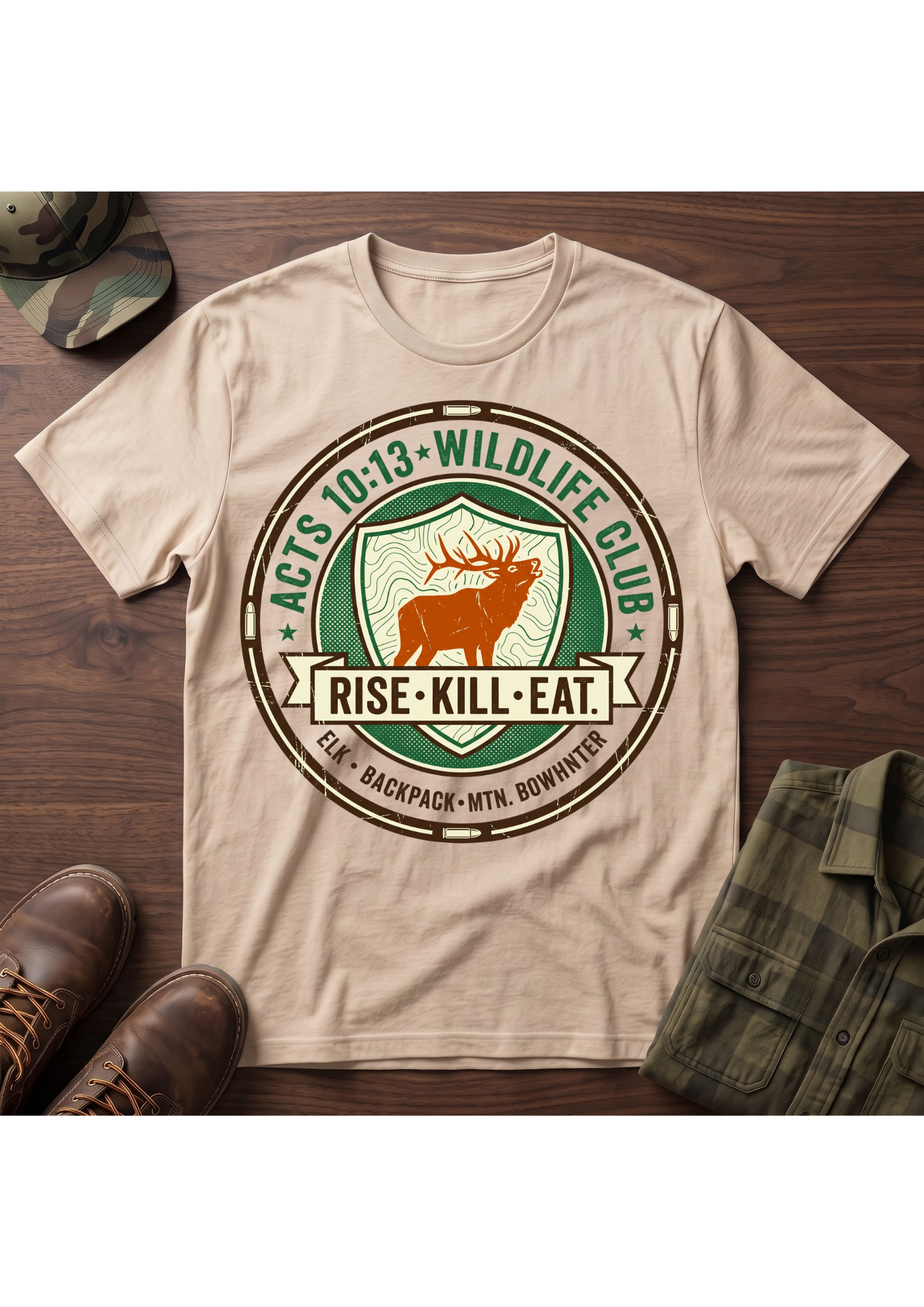 Rise, Kill, Eat Elk Silhouette T-Shirt