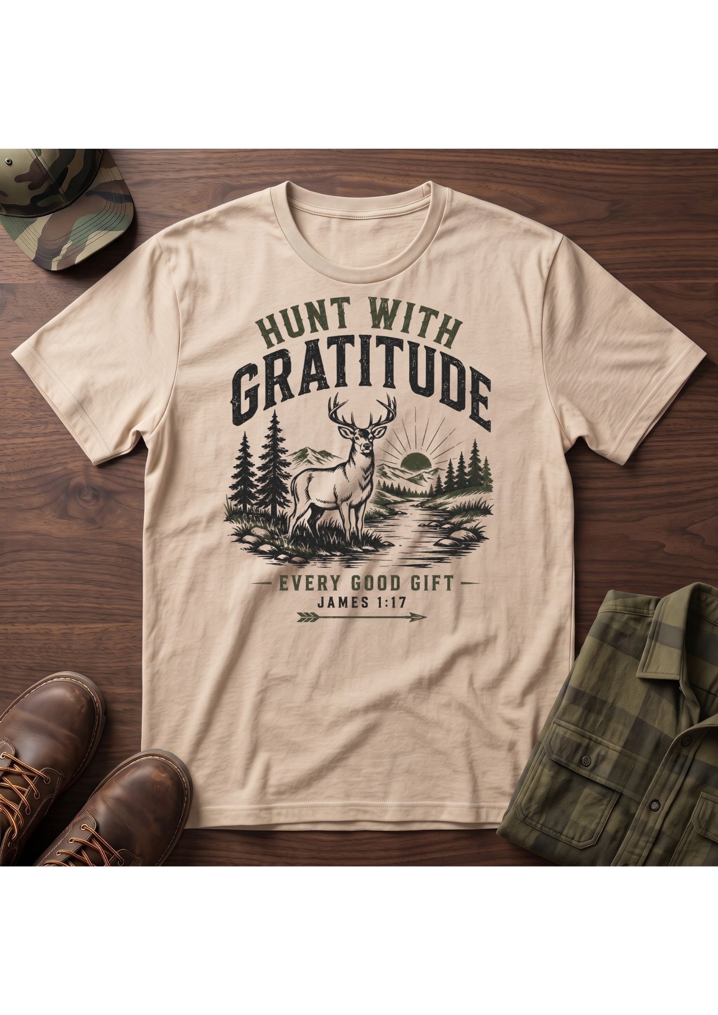 HUNT WITH GRATITUDE T-SHIRT