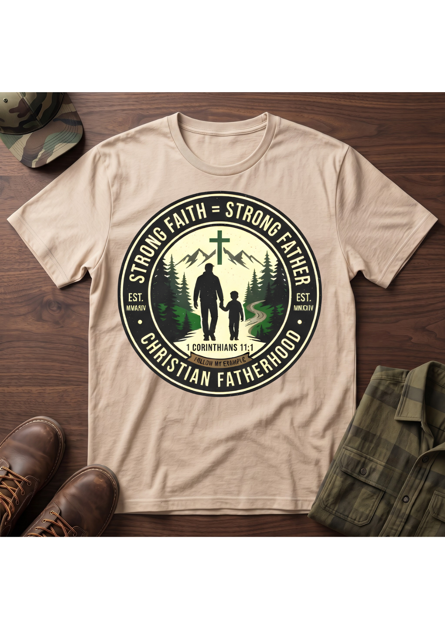 Strong Father Faith T-Shirt