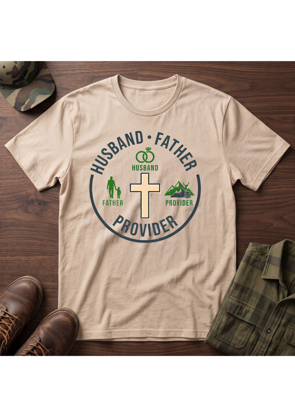 Husband Father Provider T-Shirt