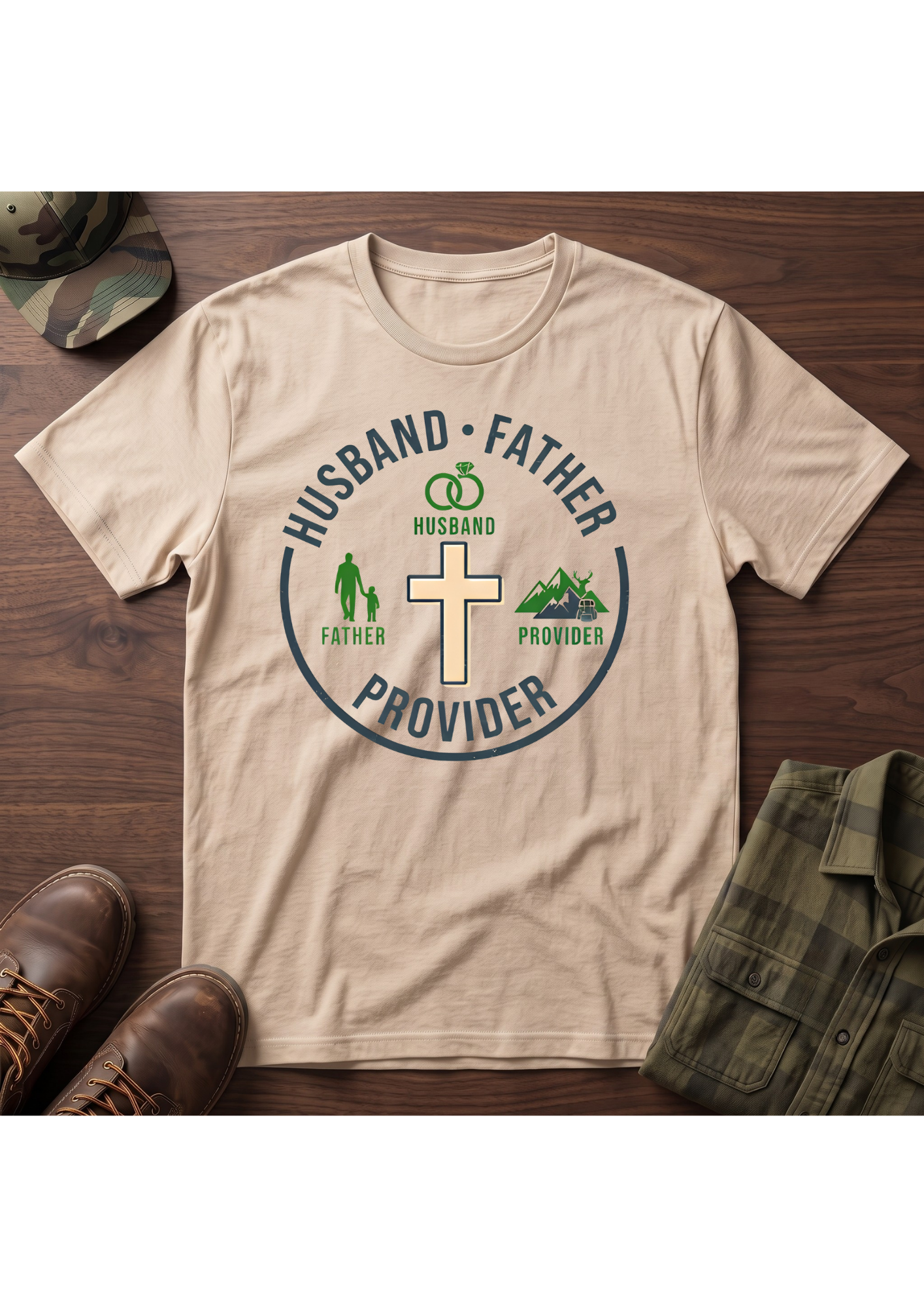 Husband Father Provider T-Shirt