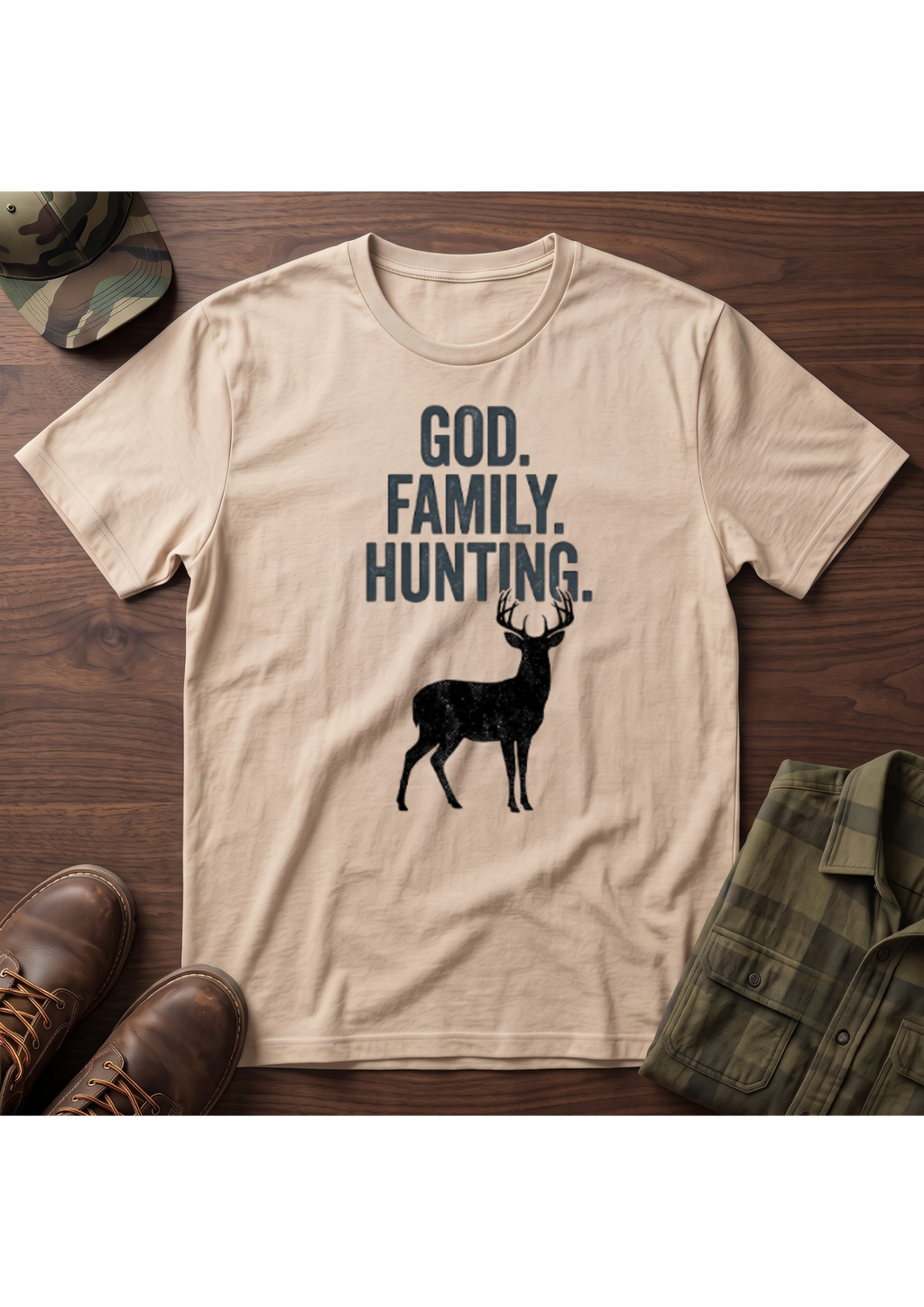 God, Family, Hunting T-Shirt