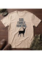 God, Family, Hunting T-Shirt