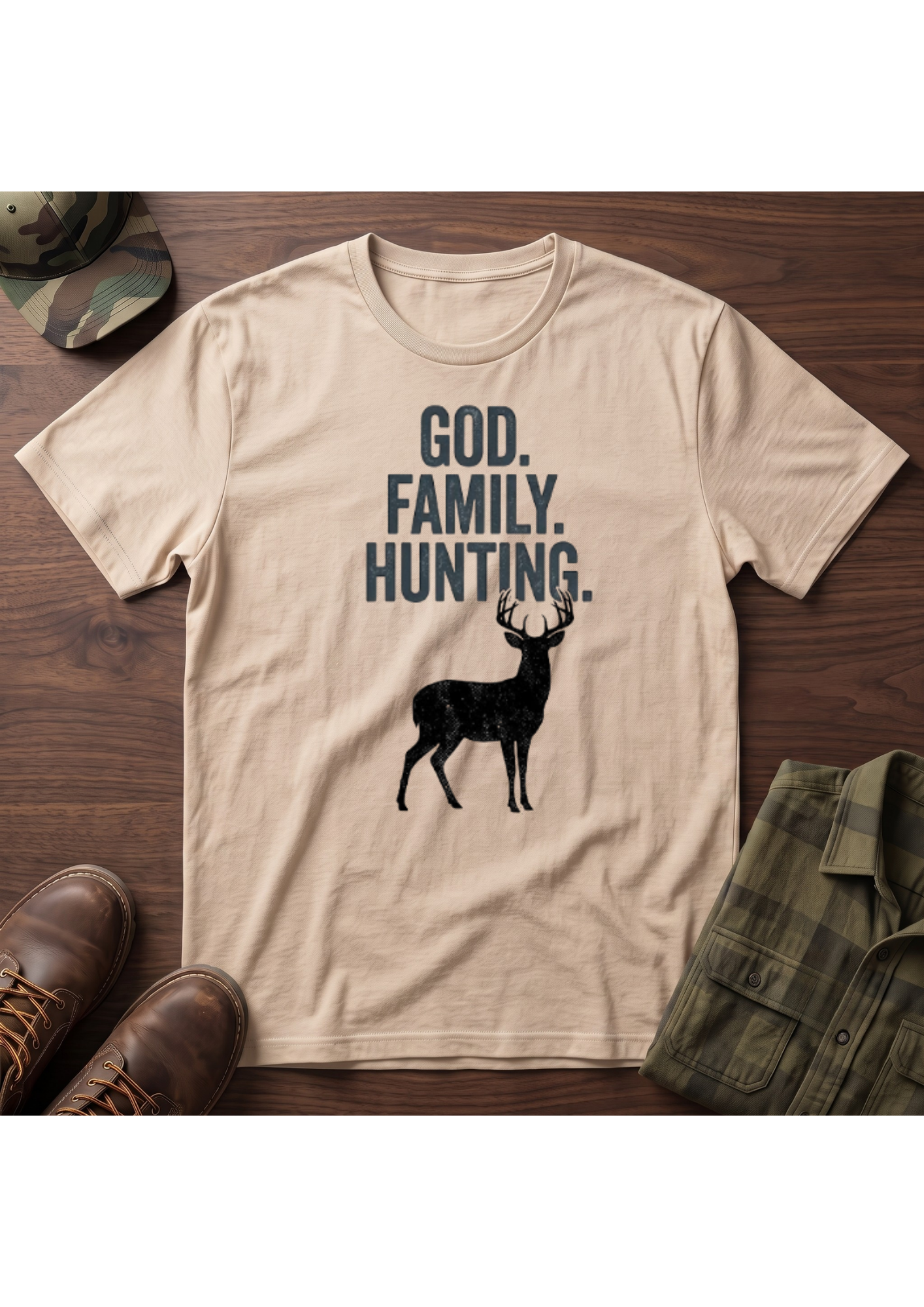 God, Family, Hunting T-Shirt