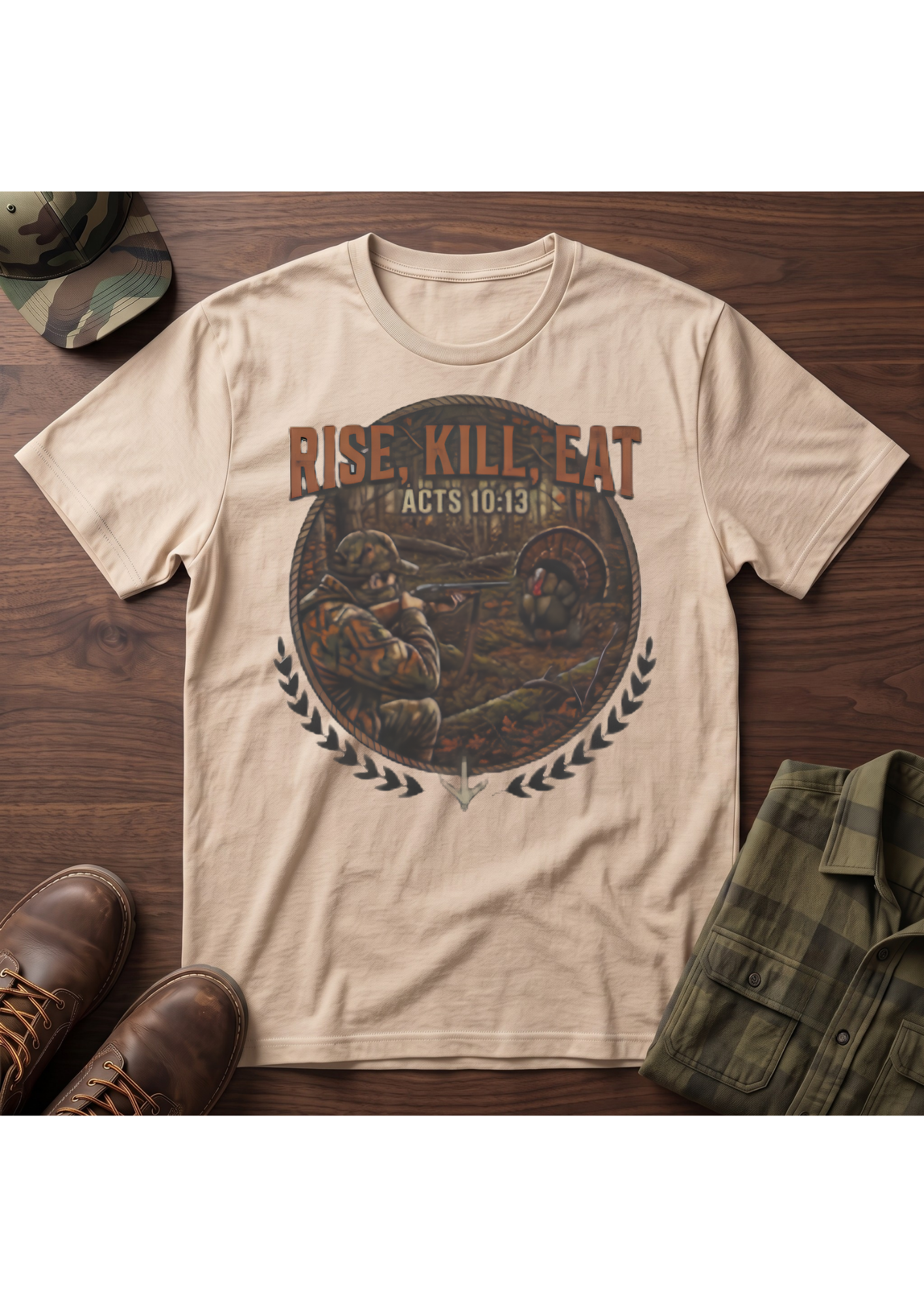 Turkey Hunter Acts 10:13 Tee Shirt
