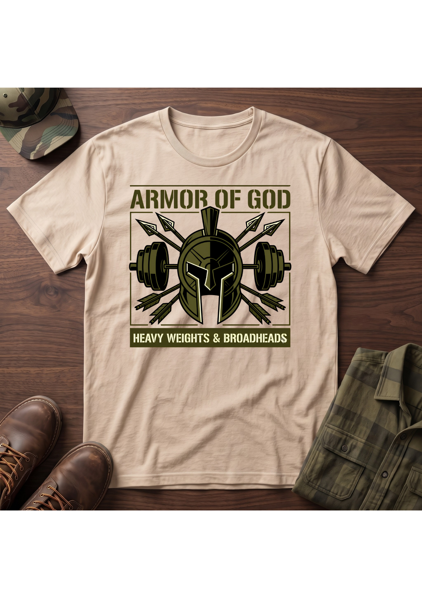 Armor of God, Heavy Weights, and Broadheads T-Shirt
