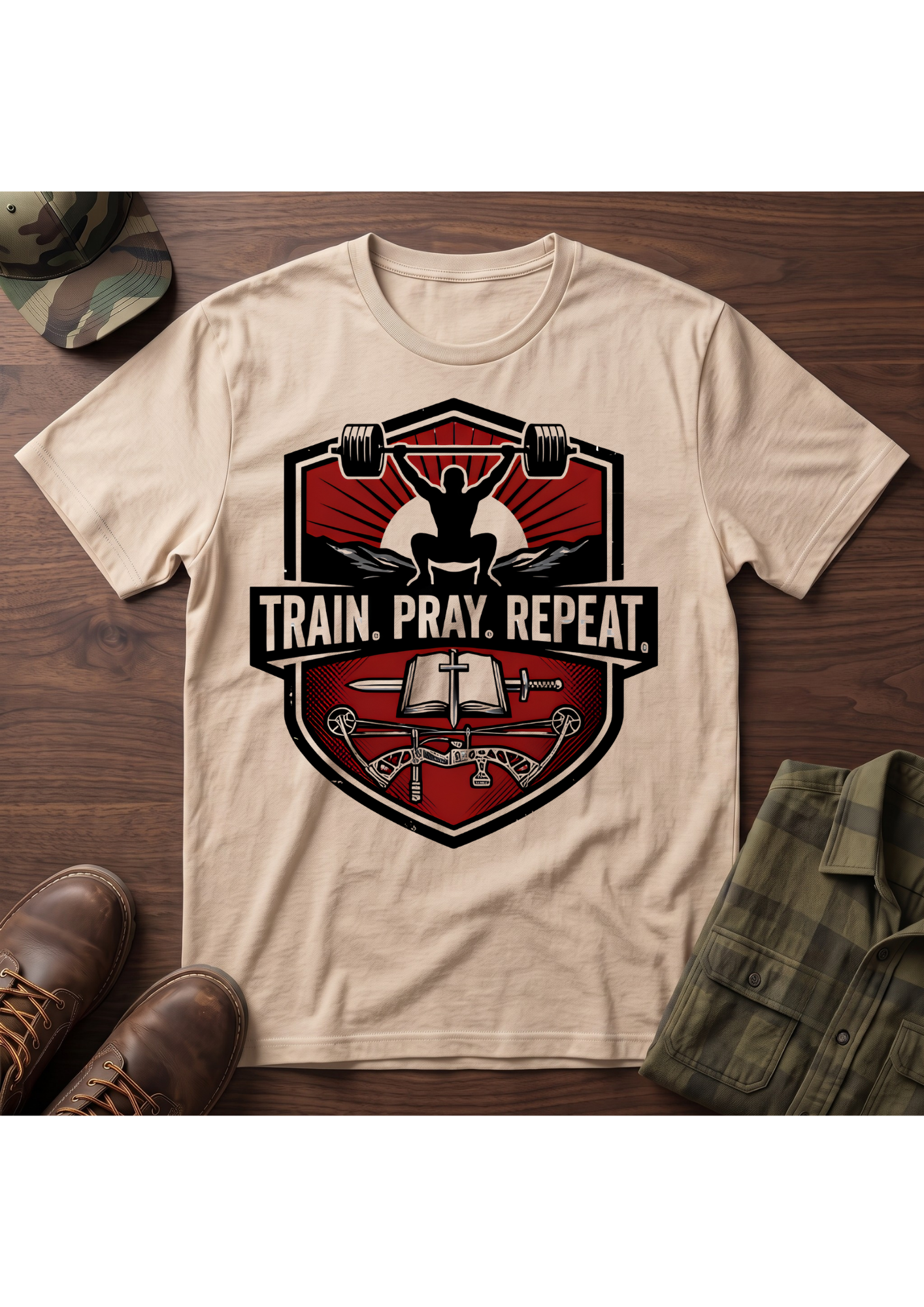 Train Pray Repeat T-Shirt